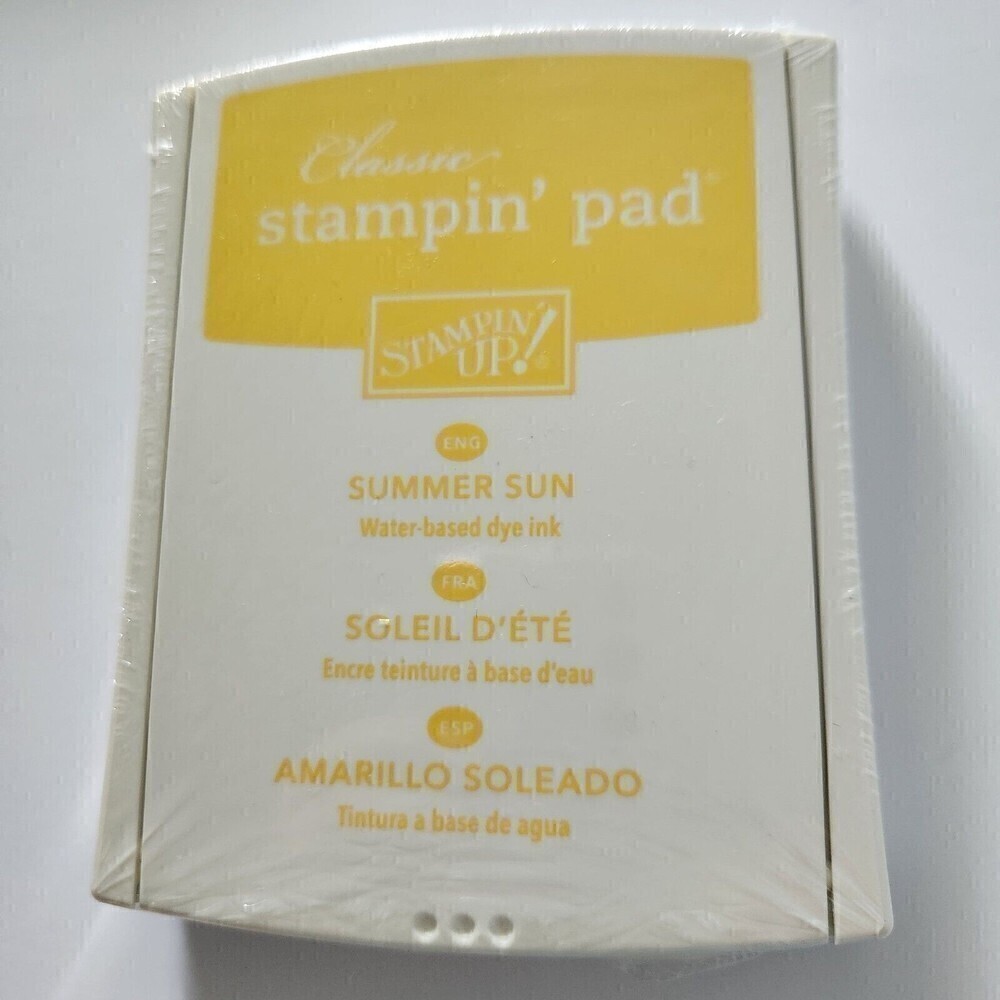 Stampin’ Up! Summer Sun Classic Stamp Ink Pad SEALED Yellow New